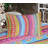 Ambesonne Striped Fitted Sheet & Pillow Sham, Multicolor-106794067