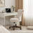 Asyra Extra Wide Armless Swivel Task Chair with Tufted Back and Solid Wood Base-732224099