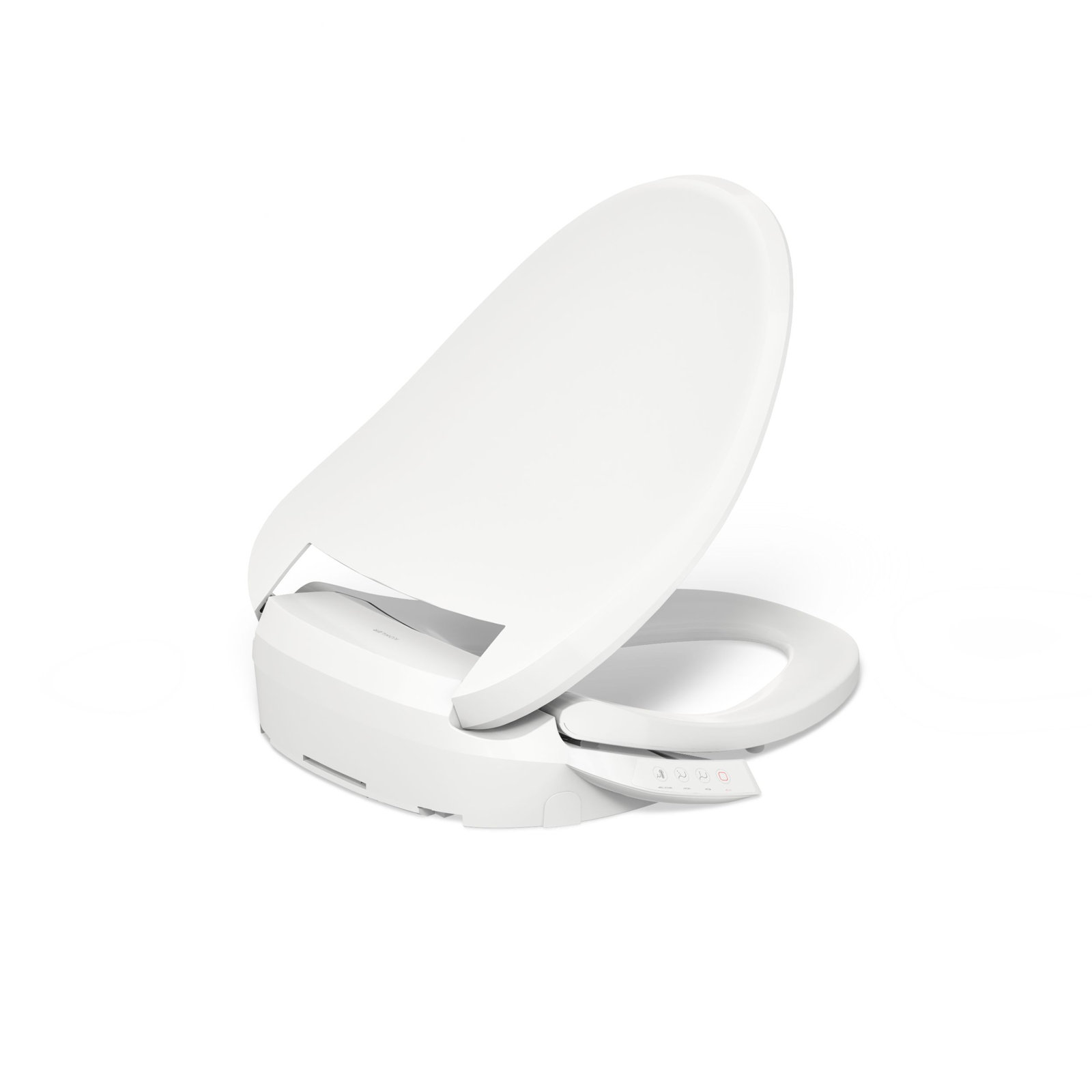 PureWash E545 Heated Bidet Toilet Seat, White