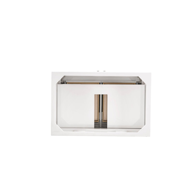 Meuble-lavabo simple 36 po Calisto, Brun selle, Zeus blanc, Monotrou