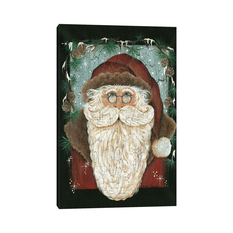 Old World St. Nick - reproduction d'art mural, Toile tendue, Ne s’applique pas, H 18 po x l 12 po