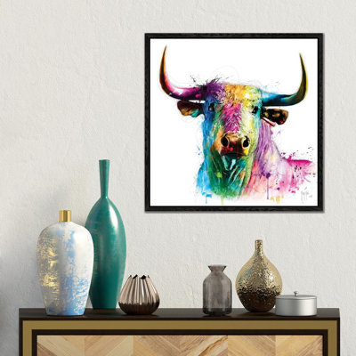 El Toro by Patrice Murciano - Floater Frame Gallery-Wrapped Canvas Giclée on Canvas