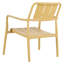 Chaises simples intérieures / extérieures pour 2 personnes + table basse en jaune éclatant, - cadre, patins antidérapants, confort ergonomique, support robuste, assemblage sans tracas, imperméable, design, espace, 5 pièces
