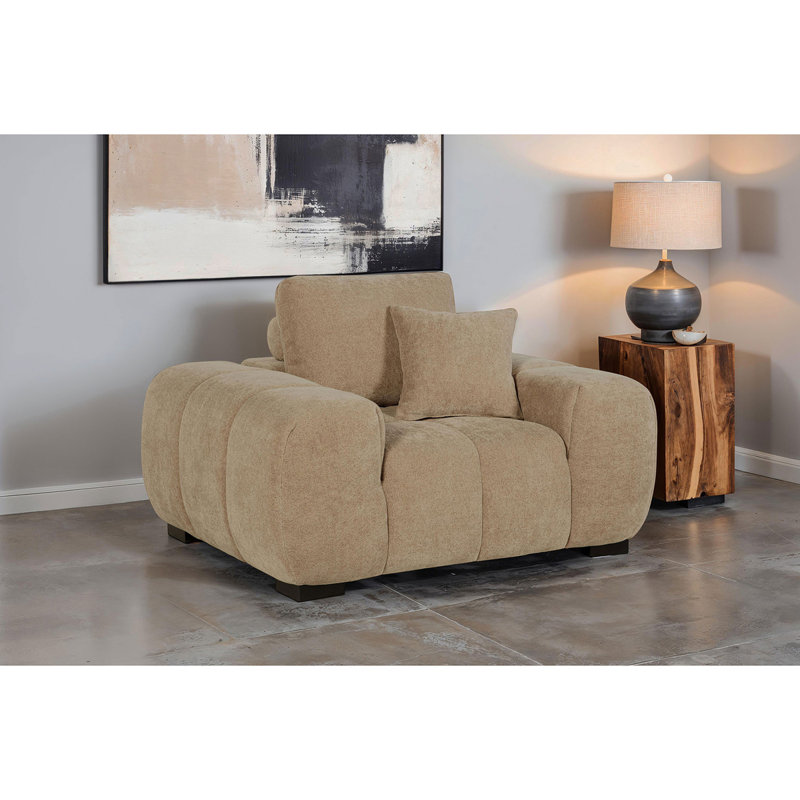 Fauteuil d'appoint Plather, Chameau