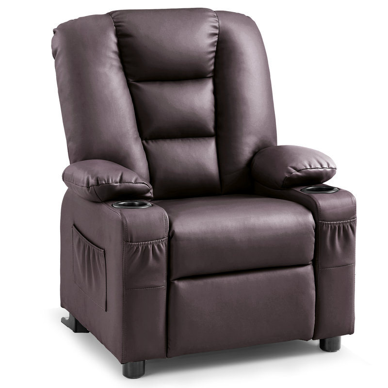 Whitson Children's Recliner Chair, Dark Brown