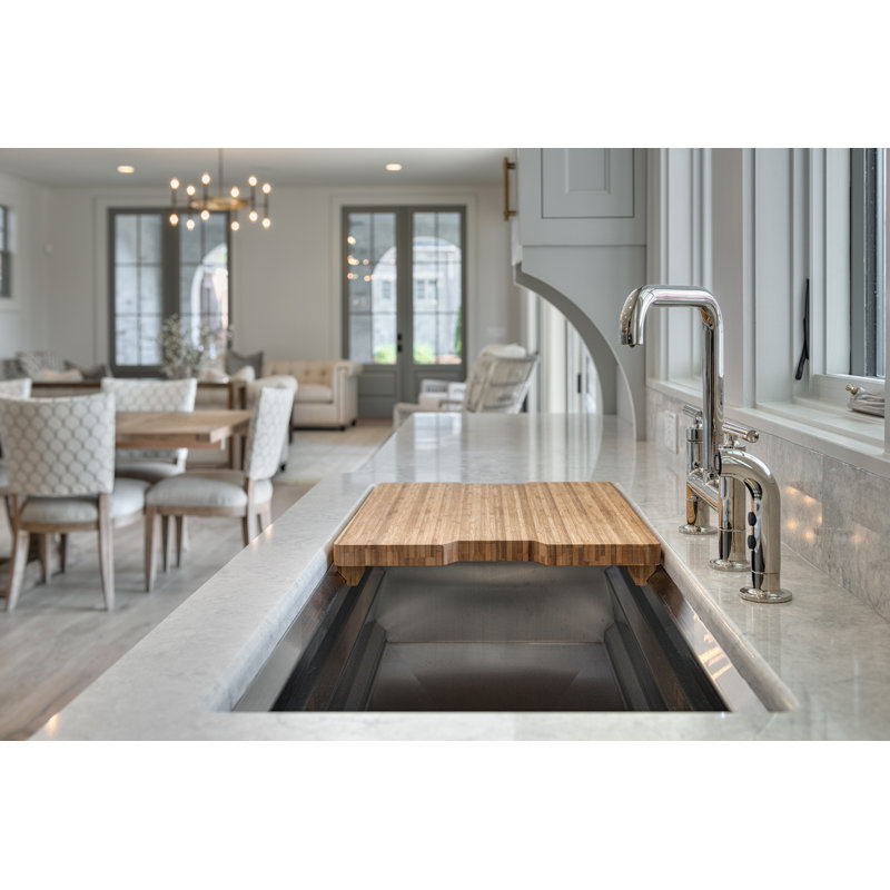 Kohler Purist® Two Handle Deck-Mounted Bridge Kitchen Sink Faucet with Pull Out Side Sprayer, Vibrant Brushed Moderne Brass