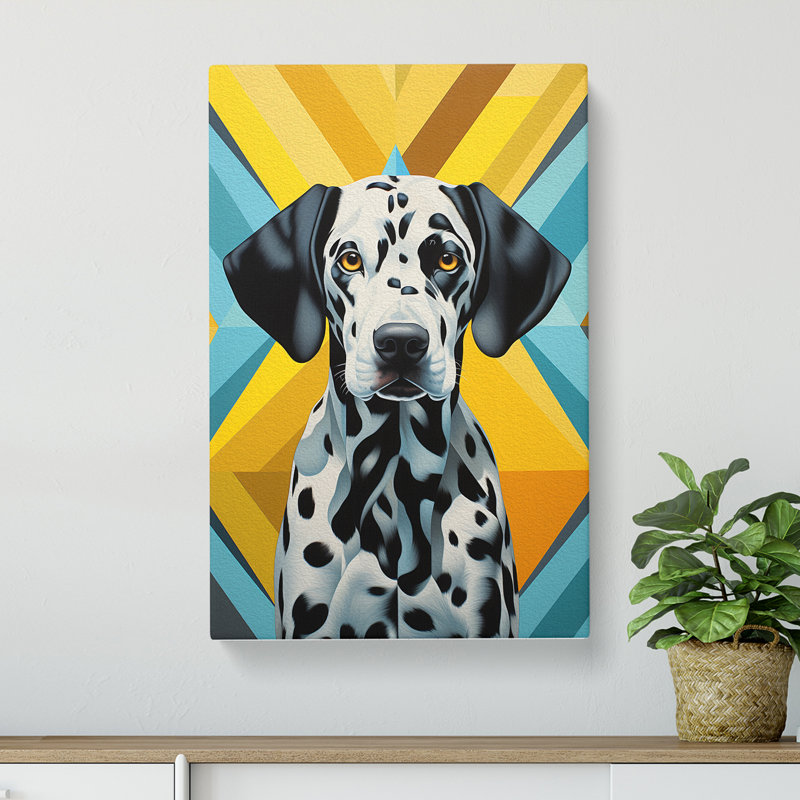 Dalmation Geometric - No Frame Print, 50cm H x 35cm W x 3cm D