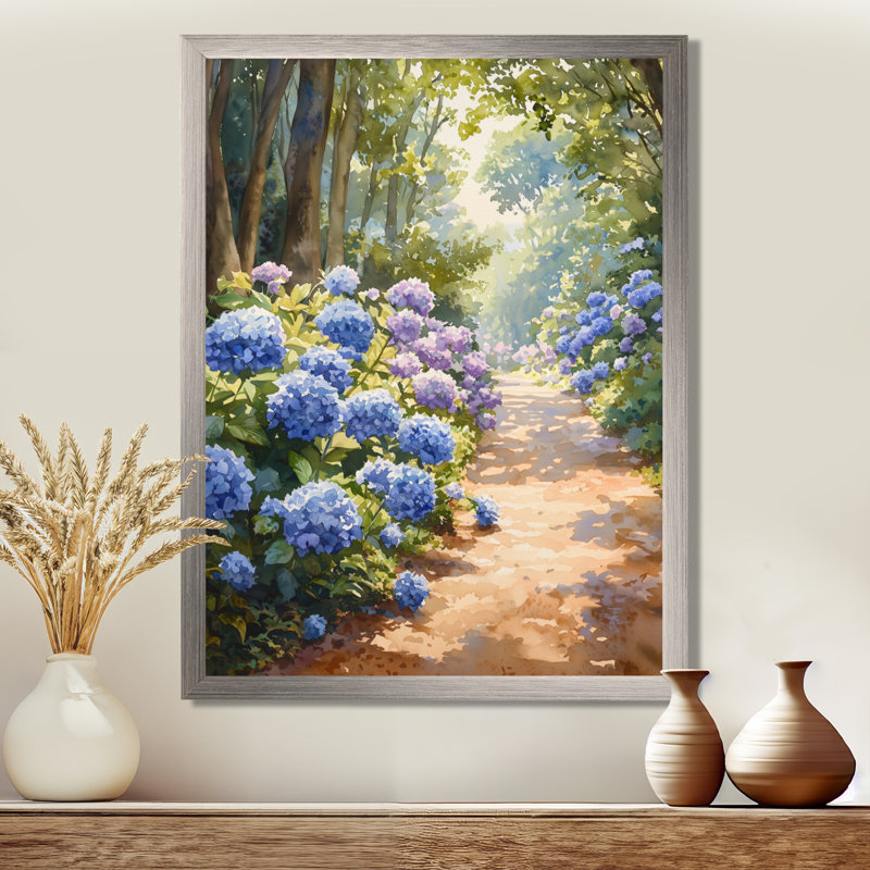 Bergues - salon d'art mural floral, H 40 po x l 30 po, Reproduction encadrée d'une seule photo, Argent argent