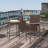 Set of 2 30" Outdoor Wicker Bar Stools with Cushion, Aluminum Frame-66888720-66888719