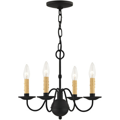 Lustre classique à 4 lumières de style bougie Baebel
