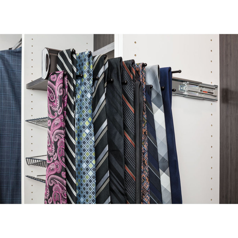 14" Tie Rack, Dark Bronze