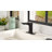 Single-Hole Bathroom Faucet with Touchless Sensor and LED Temperature Display-108531619