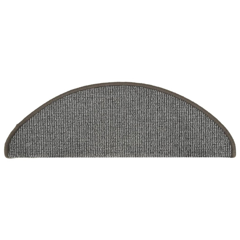 Beaty Non-Slip Stair Tread, Semi-Circle 21cm x 65cm, Grey