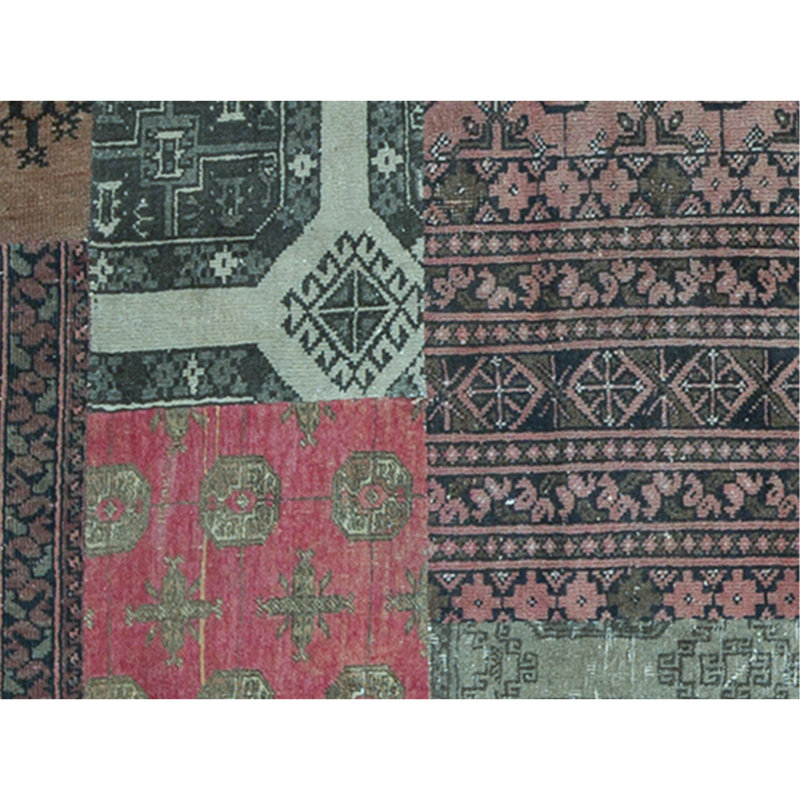 Afghan Wool Patchwork Area Rug