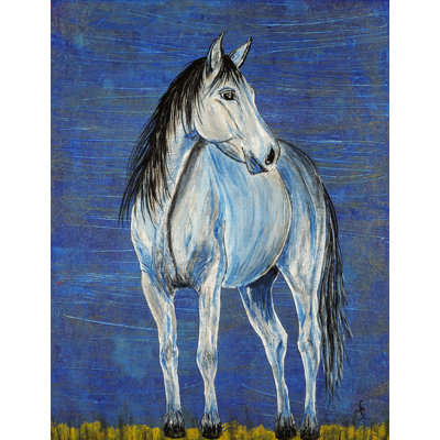 «Blue Note Appaloosa Horse», reproduction sur toile tendue
