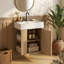 Ensemble de meuble-lavabo simple 21,6 po avec plateau en céramique Gabrielle-280020928