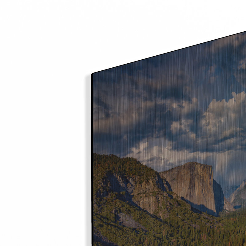 «Spring Storm Over Yosemite» par Rick Berk, art mural en métal, H 12 po x l 16 po