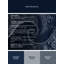 Tapis oriental doux et moelleux de style oriental classique en bleu - reliure marine-298350412