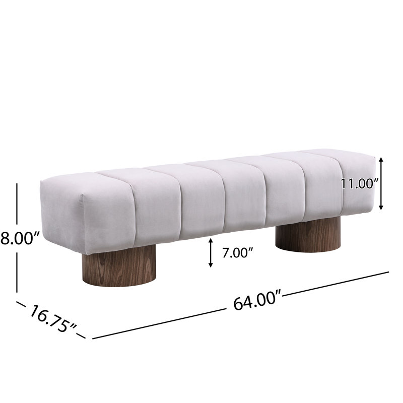 Banc rembourré gris, capacité de 300 lb, sans assemblage, banc polyvalent à conception amusante, assemblage