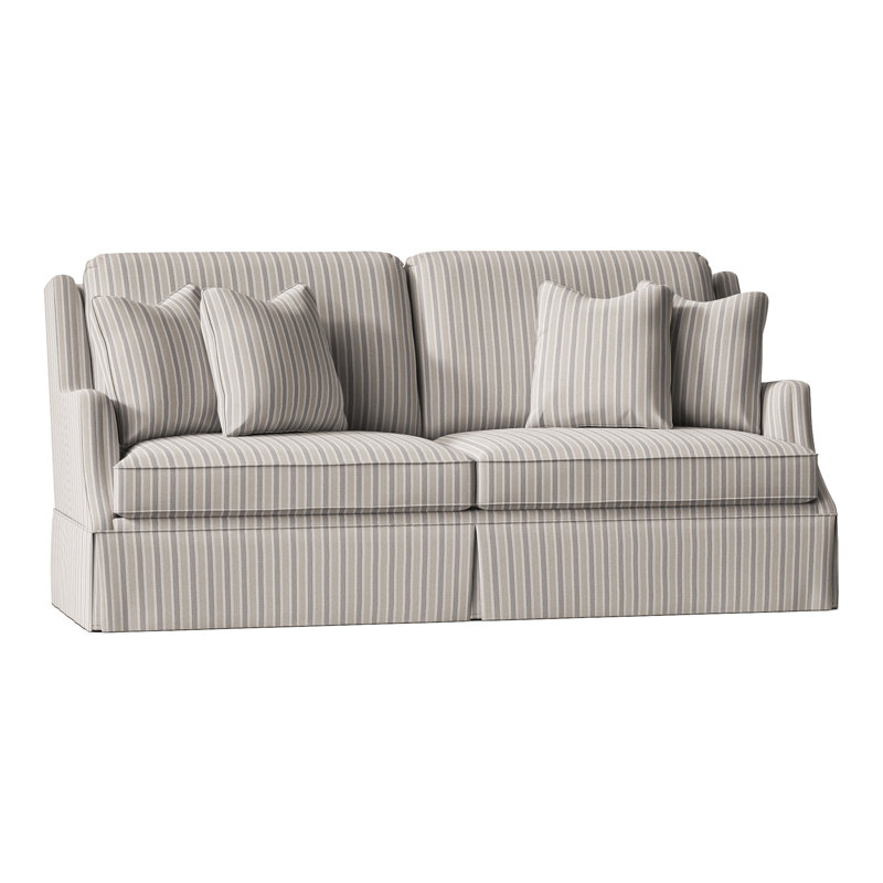 Savannah Sofa, Perigold Piccadilly Stripe Patina