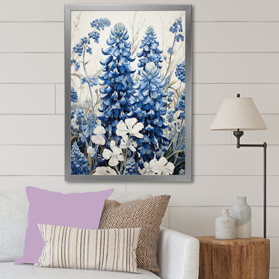 Blue Bonnets Simplicity Meadow I - Blue Bonnets, reproduction d'art sur toile FDP107232