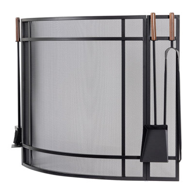 Country Living Fireplace Screen and Tool Set