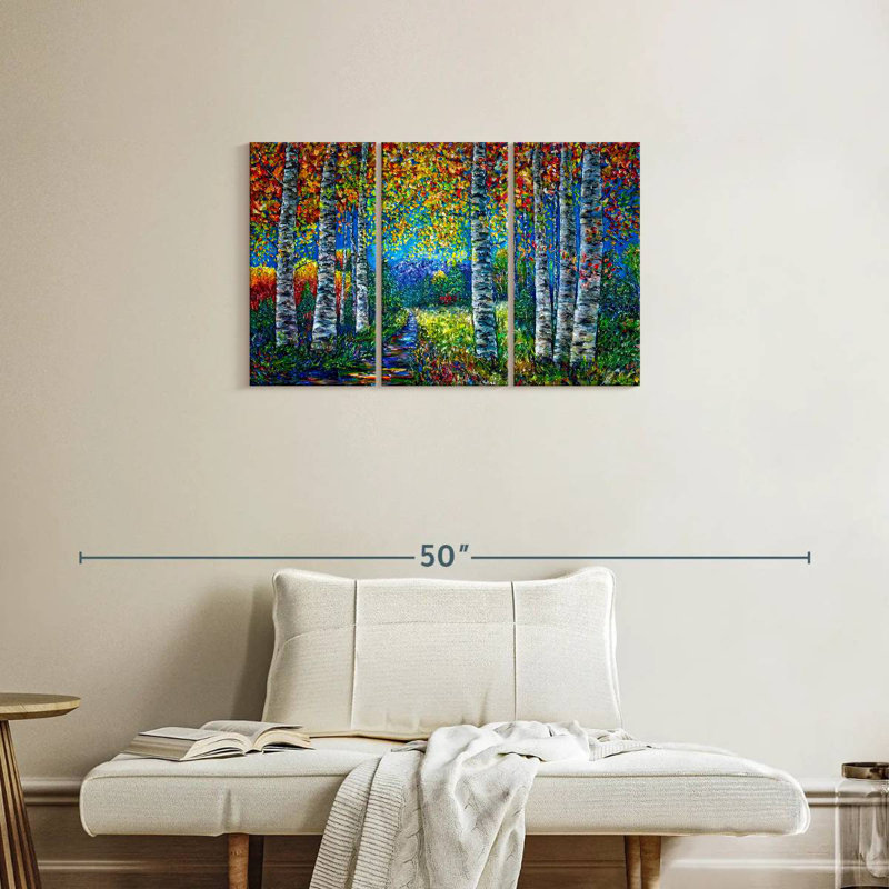 Harnek Nocturne Blue Landscape, 20" H x 33" W