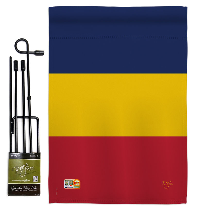Double Sided 18.5'' H x 13'' W Polyester Flag Set