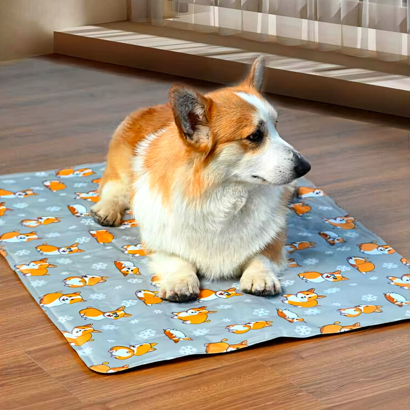 Pet Specific Cooling Mat Is Soft And Durable, Making It More Comfortable To Use In Summer, 1.90" H x 15.74" W x 19.68" D