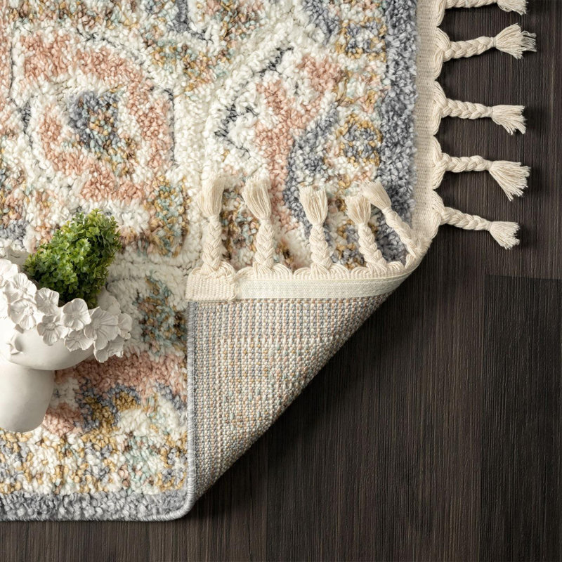Tapis à motif médaillon Southwestern, Rectangle 6 pi x 9 pi