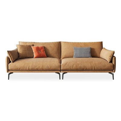 Causeuse-coussin orange standard en polyester