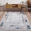 Tapis gris / noir en chenille tissé à la machine Borovany-87046144
