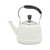 Martha Stewart Kingstree Large 2 Qt Heavy Gauge Stainless Steel Whistling Tea Kettle