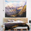 Nuages, sur, long, pic, paysage, tapisserie-28482853