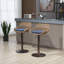 Ensemble de 2 tabourets de bar modernes pivotants avec repose-pieds réglables pour la cuisine et la salle à manger (bleu)-84084858