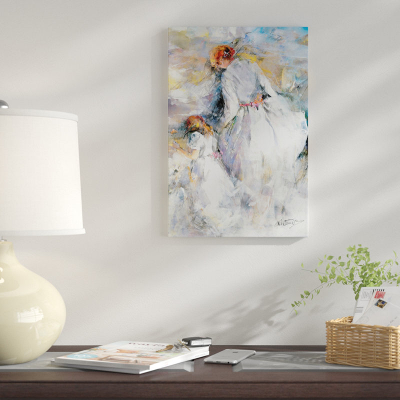 « my fille », reproduction sur toile, H 26 po x l 18 po x P 1,5 po, Pas de tapis, Toile tendue