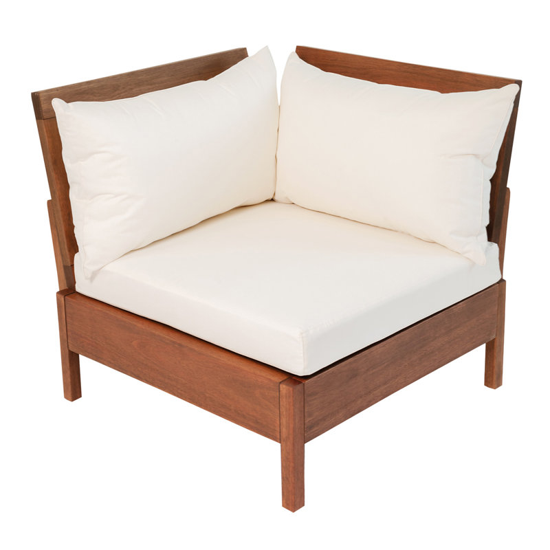 Chaise de patio avec coussins Baghavann