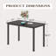 Alyne Rectangular  Metal Bar Table