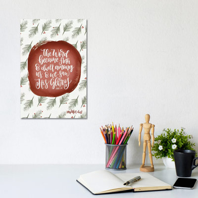 Word Became Flesh by Imperfect Dust - Wrapped Canvas Painting