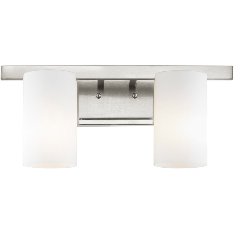 2 - Light Vanity Light, Brushed Nickel