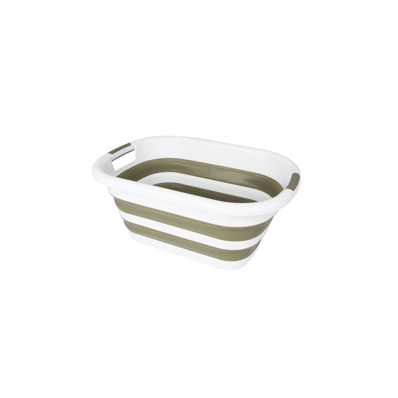 Panier à linge pliable, Vert sauge