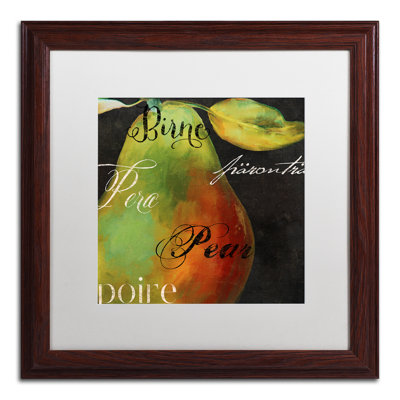 «Painted Pear I» par Jadaya, impression encadrée