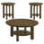 3 Pieces: Coffee Table, 2 End Tables selected