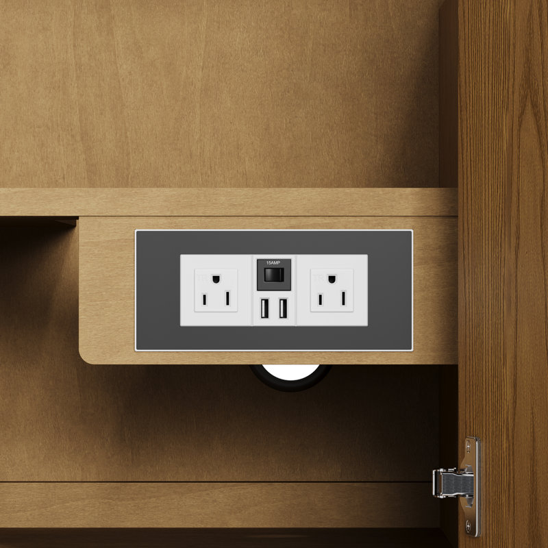 Meuble-lavabo simple 48 po Hudson, Ethereal Noctis, Light Natural Oak