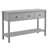 Emmeline 3-Drawer Scalloped Console Table In White-106714587