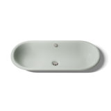 Iron Plains® Metal Oval Dual Mount Bathroom Sink with Overflow