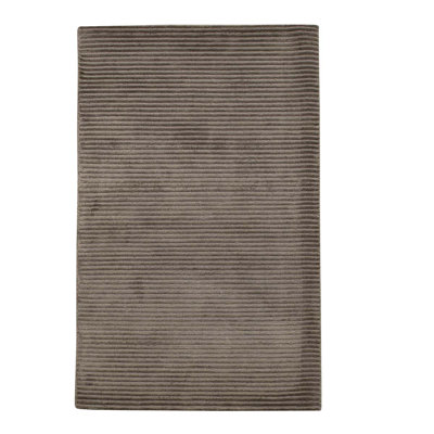 Handmade Cotton and Wool Striped Area Rug