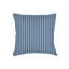 Navy Blue French Stripe Linen Pillow 20x20 with Down Alternative Insert-1044431056-1044431057-1044431071