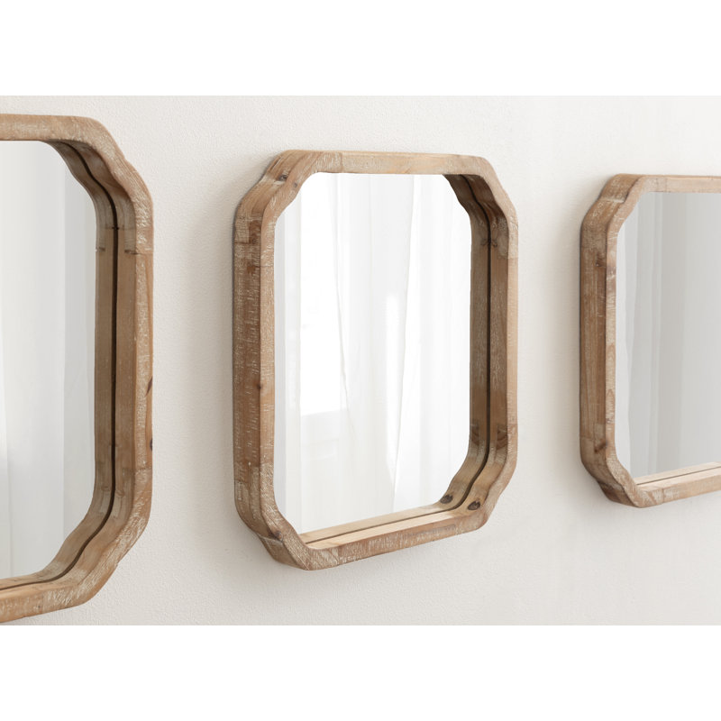 Three-Piece Square Wall Mirror Set