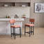 Ensemble de 2 tabourets de bar (sans table)